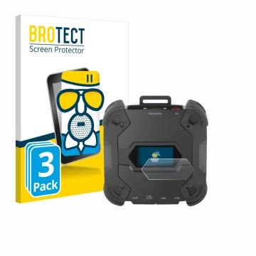 Vorderseite einer Produktverpackung mit dem Markenlogo BROTECT. Daneben ist das Gerät Texa TXT MULTIHUB mit dem zugehörigen Di