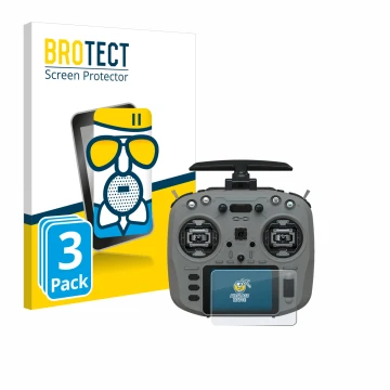 Vorderseite einer Produktverpackung mit dem Markenlogo BROTECT. Daneben ist das Gerät Jumper T15 mit dem zugehörigen Displaysc