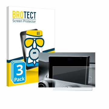 Vorderseite einer Produktverpackung mit dem Markenlogo BROTECT. Daneben ist das Gerät Audi Q2 Facelift 2024 mit dem zugehörige