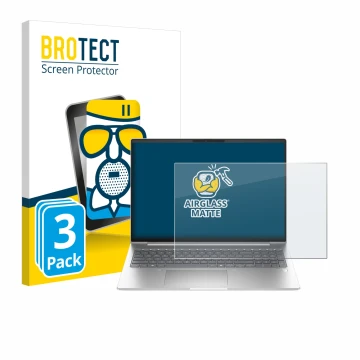 Vorderseite einer Produktverpackung mit dem Markenlogo BROTECT. Daneben ist das Gerät HP ProBook 460 G11 mit dem zugehörigen D