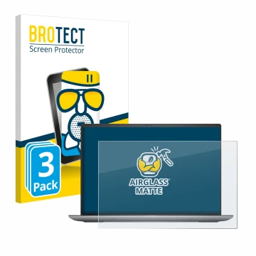 Vorderseite einer Produktverpackung mit dem Markenlogo BROTECT. Daneben ist das Gerät Dell Precision 5690 Workstation mit dem 