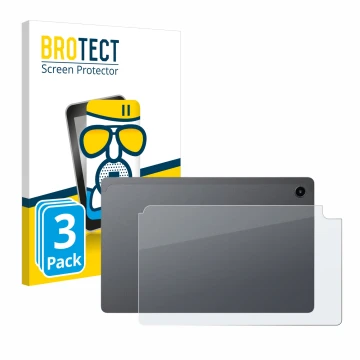 Vorderseite einer Produktverpackung mit dem Markenlogo BROTECT. Daneben ist das Gerät Alldocube iPlay 60 Mini Pro (Rückseite) 