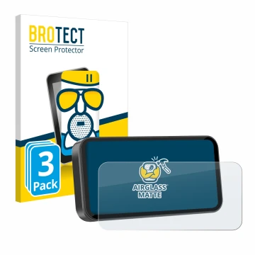 Vorderseite einer Produktverpackung mit dem Markenlogo BROTECT. Daneben ist das Gerät Carpuride W603D 6.3