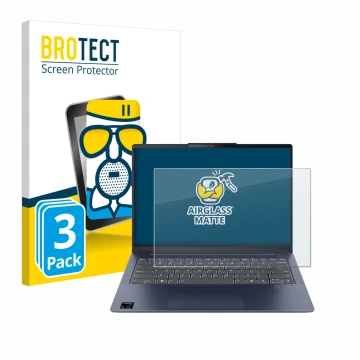 Vorderseite einer Produktverpackung mit dem Markenlogo BROTECT. Daneben ist das Gerät Lenovo IdeaPad Slim 5x Gen 9 14