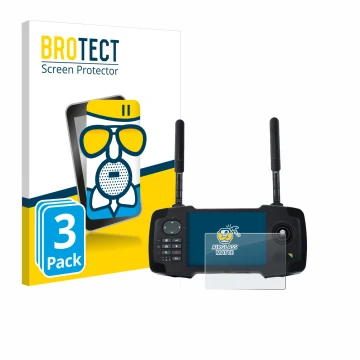 Vorderseite einer Produktverpackung mit dem Markenlogo BROTECT. Daneben ist das Gerät Toslon XR500 mit dem zugehörigen Display