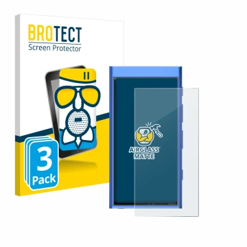 Vorderseite einer Produktverpackung mit dem Markenlogo BROTECT. Daneben ist das Gerät Hiby Digital M300 mit dem zugehörigen Di