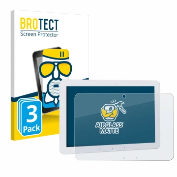 Vorderseite einer Produktverpackung mit dem Markenlogo BROTECT. Daneben ist das Gerät Amazon Echo Hub 8