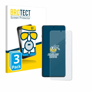 Vorderseite einer Produktverpackung mit dem Markenlogo BROTECT. Daneben ist das Gerät Oppo Find X8 Pro mit dem zugehörigen Dis