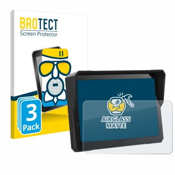 Vorderseite einer Produktverpackung mit dem Markenlogo BROTECT. Daneben ist das Gerät Carpuride W702 Pro 7