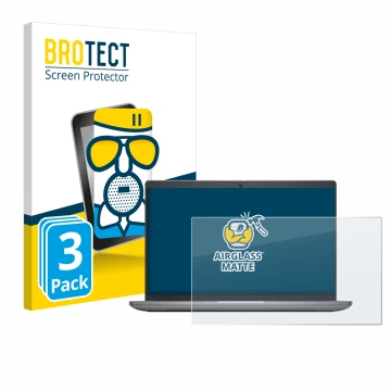 Vorderseite einer Produktverpackung mit dem Markenlogo BROTECT. Daneben ist das Gerät Dell Latitude 5450 Laptop 14