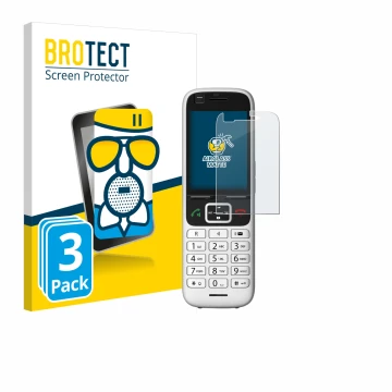 Vorderseite einer Produktverpackung mit dem Markenlogo BROTECT. Daneben ist das Gerät Unify OpenScape S6 mit dem zugehörigen D
