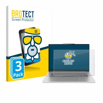 Vorderseite einer Produktverpackung mit dem Markenlogo BROTECT. Daneben ist das Gerät Lenovo IdeaPad Slim 5 Gen 10 15