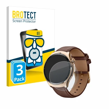 Vorderseite einer Produktverpackung mit dem Markenlogo BROTECT. Daneben ist das Gerät Xiaomi Mibro Lite 3 Pro mit dem zugehöri