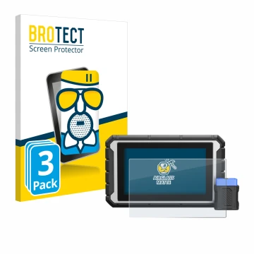 Vorderseite einer Produktverpackung mit dem Markenlogo BROTECT. Daneben ist das Gerät ArtiDiag 900BT mit dem zugehörigen Displ