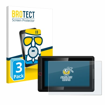 Vorderseite einer Produktverpackung mit dem Markenlogo BROTECT. Daneben ist das Gerät XP-Pen Artist 15.6 Pro V2 mit dem zugehö