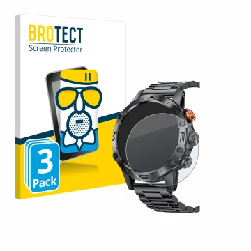 Vorderseite einer Produktverpackung mit dem Markenlogo BROTECT. Daneben ist das Gerät DekeFit MT43PRO 1.53