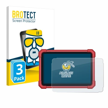 Vorderseite einer Produktverpackung mit dem Markenlogo BROTECT. Daneben ist das Gerät Launch X-431 Euro Link mit dem zugehörig