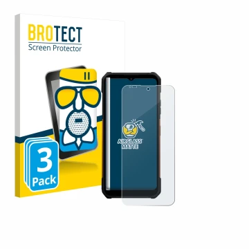 Vorderseite einer Produktverpackung mit dem Markenlogo BROTECT. Daneben ist das Gerät myPhone Hammer Construction 2 Thermal 5G