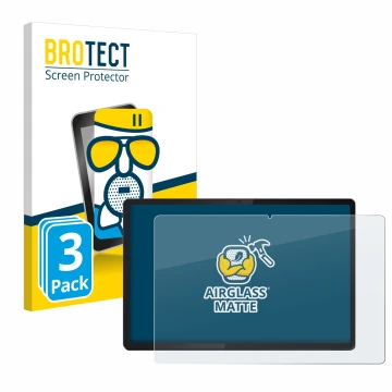 Vorderseite einer Produktverpackung mit dem Markenlogo BROTECT. Daneben ist das Gerät Lenovo Idea Tab Pro 12.7