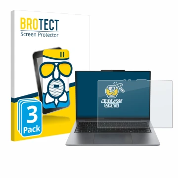 Vorderseite einer Produktverpackung mit dem Markenlogo BROTECT. Daneben ist das Gerät Lenovo ThinkPad X9 15 Aura Edition 15