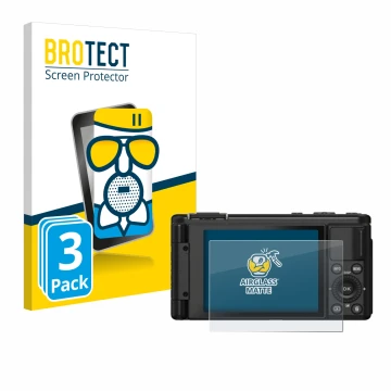 Vorderseite einer Produktverpackung mit dem Markenlogo BROTECT. Daneben ist das Gerät Yashica City 100 mit dem zugehörigen Dis