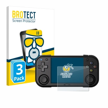 Vorderseite einer Produktverpackung mit dem Markenlogo BROTECT. Daneben ist das Gerät Magicx Mini Zero 28 mit dem zugehörigen 