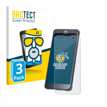 Vorderseite einer Produktverpackung mit dem Markenlogo BROTECT. Daneben ist das Gerät Orderman 10 mit dem zugehörigen Displays