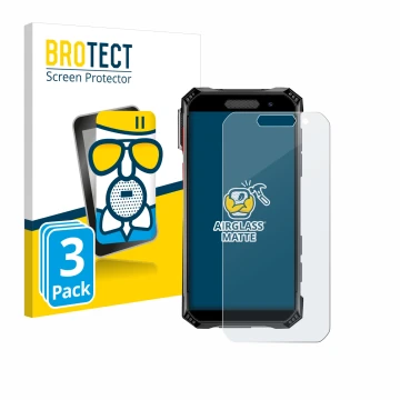 Vorderseite einer Produktverpackung mit dem Markenlogo BROTECT. Daneben ist das Gerät Soyes S10 Max mit dem zugehörigen Displa