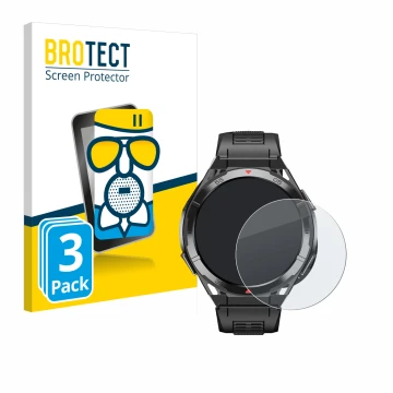 Vorderseite einer Produktverpackung mit dem Markenlogo BROTECT. Daneben ist das Gerät Oukitel BT12 1.43