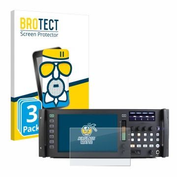 Vorderseite einer Produktverpackung mit dem Markenlogo BROTECT. Daneben ist das Gerät Behringer Wing Rack mit dem zugehörigen 