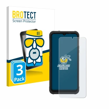 Vorderseite einer Produktverpackung mit dem Markenlogo BROTECT. Daneben ist das Gerät AGM H Max mit dem zugehörigen Displaysch