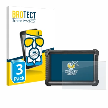 Vorderseite einer Produktverpackung mit dem Markenlogo BROTECT. Daneben ist das Gerät iCarsoft CR Ultra mit dem zugehörigen Di