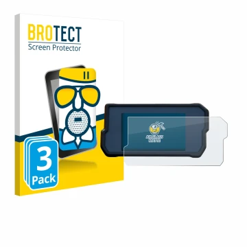 Vorderseite einer Produktverpackung mit dem Markenlogo BROTECT. Daneben ist das Gerät KTM 390 / 890 Adventure 2020+ mit dem zu