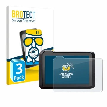 Vorderseite einer Produktverpackung mit dem Markenlogo BROTECT. Daneben ist das Gerät KTM 1390 Super Duke R 2025 5