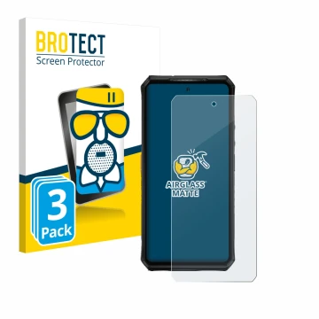 Vorderseite einer Produktverpackung mit dem Markenlogo BROTECT. Daneben ist das Gerät Ulefone Armor 28 Ultra Thermal mit dem z