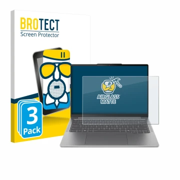 Vorderseite einer Produktverpackung mit dem Markenlogo BROTECT. Daneben ist das Gerät Lenovo IdeaPad Pro 5 Gen 10 14