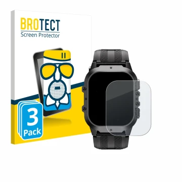 Vorderseite einer Produktverpackung mit dem Markenlogo BROTECT. Daneben ist das Gerät Oukitel BT20 1.96