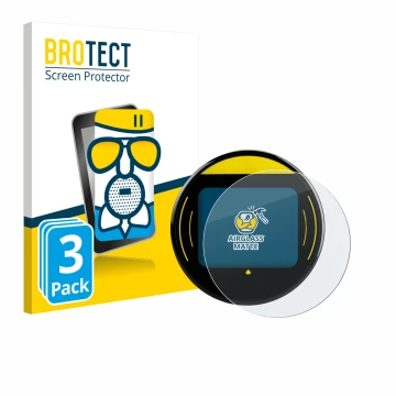 Vorderseite einer Produktverpackung mit dem Markenlogo BROTECT. Daneben ist das Gerät Nayax Onyx mit dem zugehörigen Displaysc