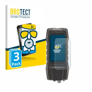 Vorderseite einer Produktverpackung mit dem Markenlogo BROTECT. Daneben ist das Gerät Testo 300 mit dem zugehörigen Displaysch