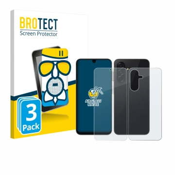 Vorderseite einer Produktverpackung mit dem Markenlogo BROTECT. Daneben ist das Gerät Samsung Galaxy A26 5G Enterprise Edition