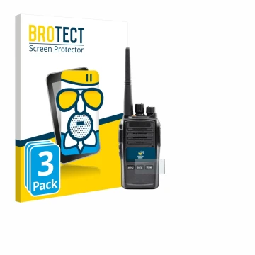 Vorderseite einer Produktverpackung mit dem Markenlogo BROTECT. Daneben ist das Gerät Midland G18 Pro PMR mit dem zugehörigen 