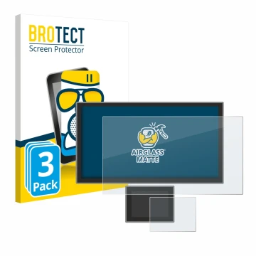 Vorderseite einer Produktverpackung mit dem Markenlogo BROTECT. Daneben ist das Gerät Icom IC-7760 mit dem zugehörigen Display