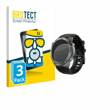 Vorderseite einer Produktverpackung mit dem Markenlogo BROTECT. Daneben ist das Gerät Knauermann GPS 4 (2025) mit dem zugehöri
