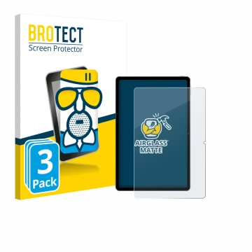 Vorderseite einer Produktverpackung mit dem Markenlogo BROTECT. Daneben ist das Gerät Xiaomi Redmi Pad SE 11 mit dem zugehörig