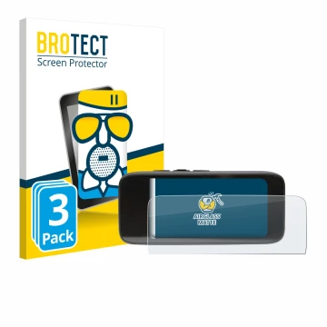 Vorderseite einer Produktverpackung mit dem Markenlogo BROTECT. Daneben ist das Gerät Peterson StroboClip HD mit dem zugehörig