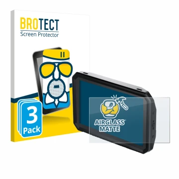 Vorderseite einer Produktverpackung mit dem Markenlogo BROTECT. Daneben ist das Gerät Blackmagic Design Pyxis Monitor 5