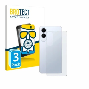 Vorderseite einer Produktverpackung mit dem Markenlogo BROTECT. Daneben ist das Gerät Samsung Galaxy S25 Edge (Rückseite) mit 