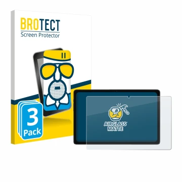 Vorderseite einer Produktverpackung mit dem Markenlogo BROTECT. Daneben ist das Gerät ZTE Blade X10 II mit dem zugehörigen Dis