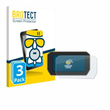 Vorderseite einer Produktverpackung mit dem Markenlogo BROTECT. Daneben ist das Gerät Ducati V4 Rally (2024) mit dem zugehörig