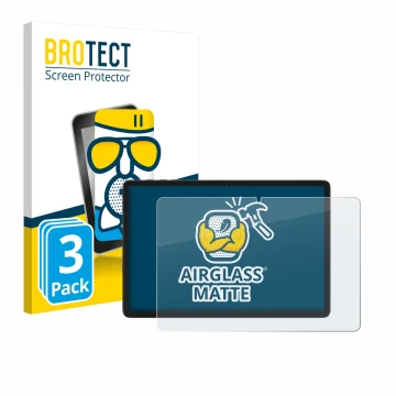 Vorderseite einer Produktverpackung mit dem Markenlogo BROTECT. Daneben ist das Gerät Tabwee T20 10.1